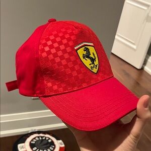 Ferrari Offical Vintage Red Cap with Logo